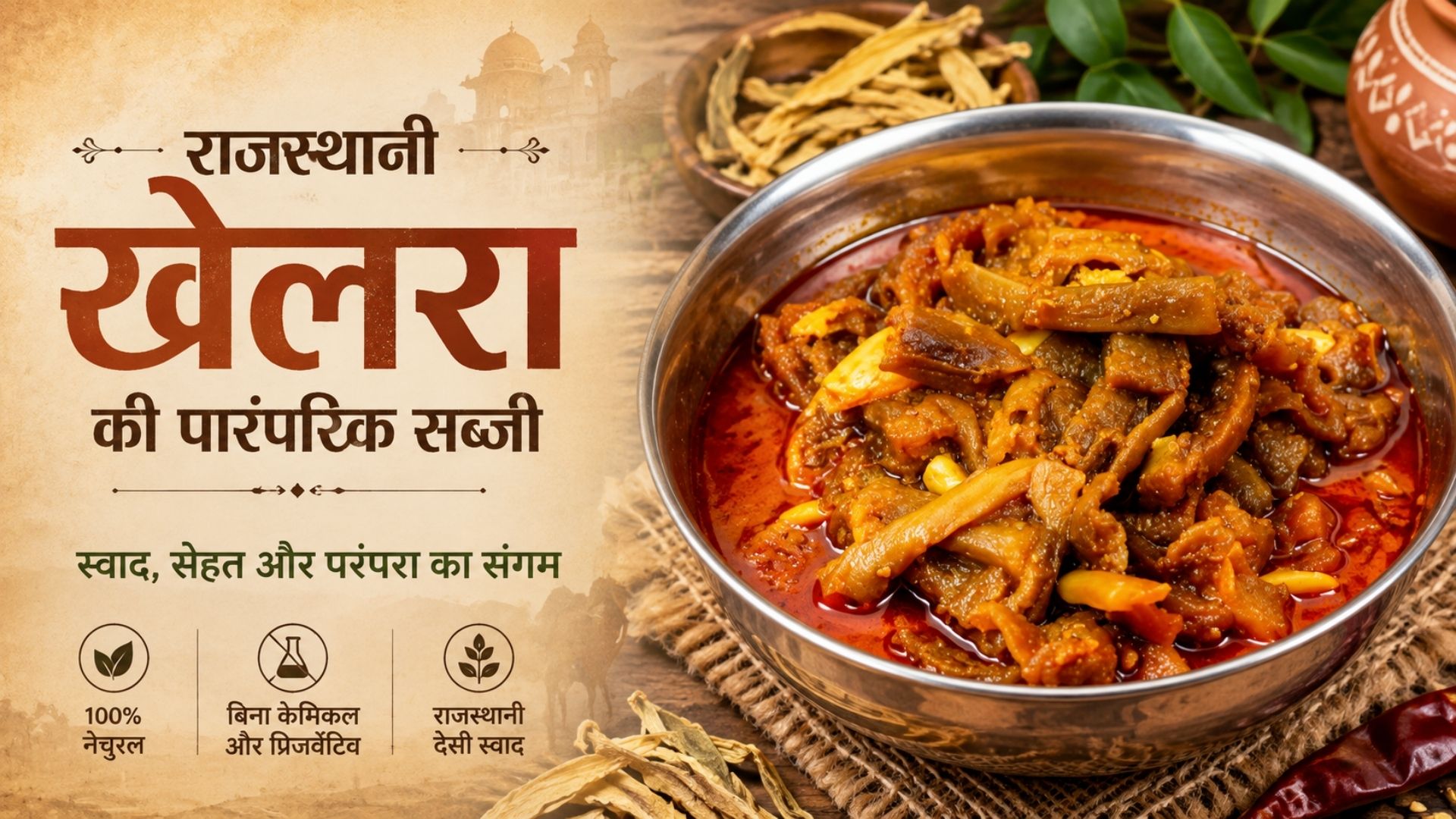Rajasthani Khelra Recipe